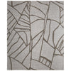 Feizy Kimball 8A30F Transitional Abstract Rug in Gray/Taupe/Ivory