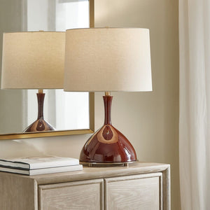 Uttermost Colette Burgundy Table Lamp