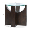 Magnussen Home Beckham Rustic Tavern Round End Table