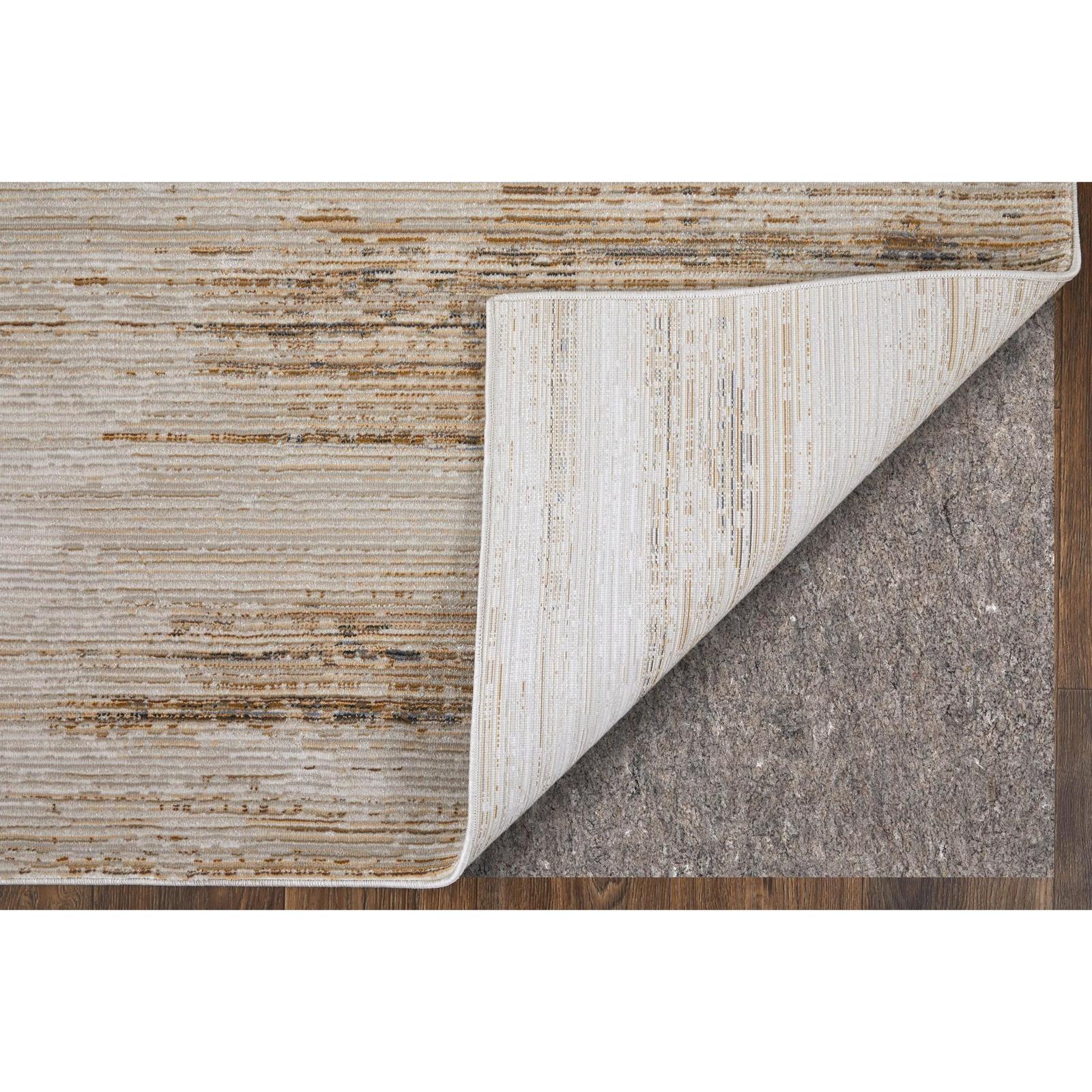 Feizy Deja 39PKF Modern Distressed Rug in Ivory/Brown/Tan