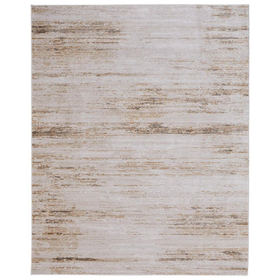 Feizy Deja 39PKF Modern Distressed Rug in Ivory/Brown/Tan