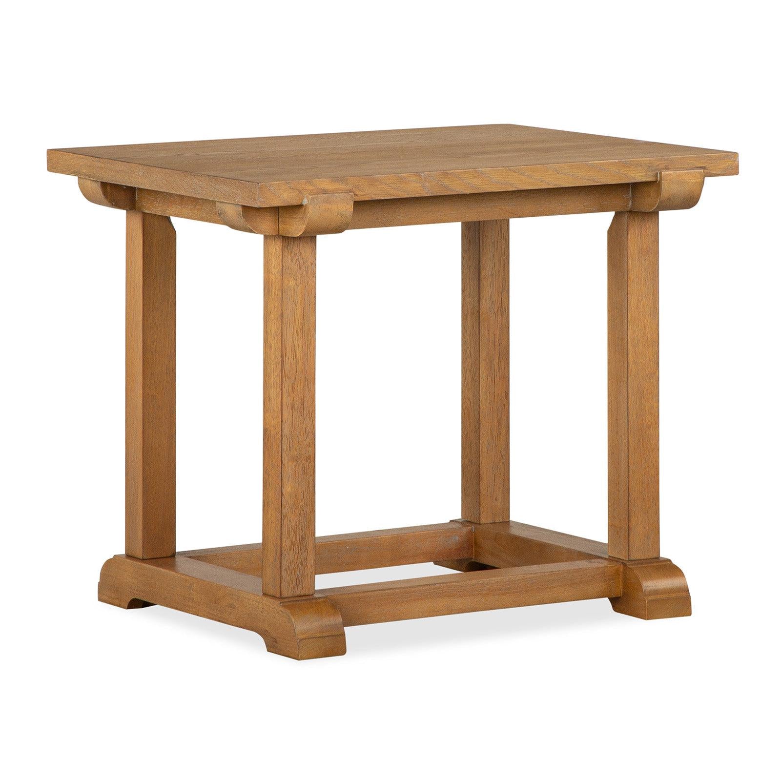 Magnussen Home Lindon Belgian Wheat Rectangular End Table