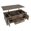 Magnussen Home Lancaster Dovetail Grey Lift Top Storage Cocktail Table With Casters