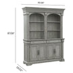 Pulaski Madison Ridge Bluff Grey Server With Hutch