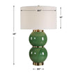 Uttermost Banner Green Spheres Table Lamp