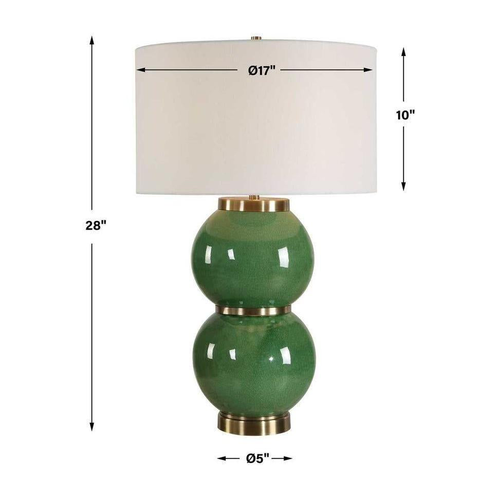 Uttermost Banner Green Spheres Table Lamp