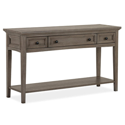Magnussen Home Paxton Place Dovetail Grey Rectangular Sofa Table