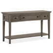 Magnussen Home Paxton Place Dovetail Grey Rectangular Sofa Table