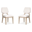 Salt Life Home Sunset Cove Sanibel Brown Upholstered Side Chair Two Pack II