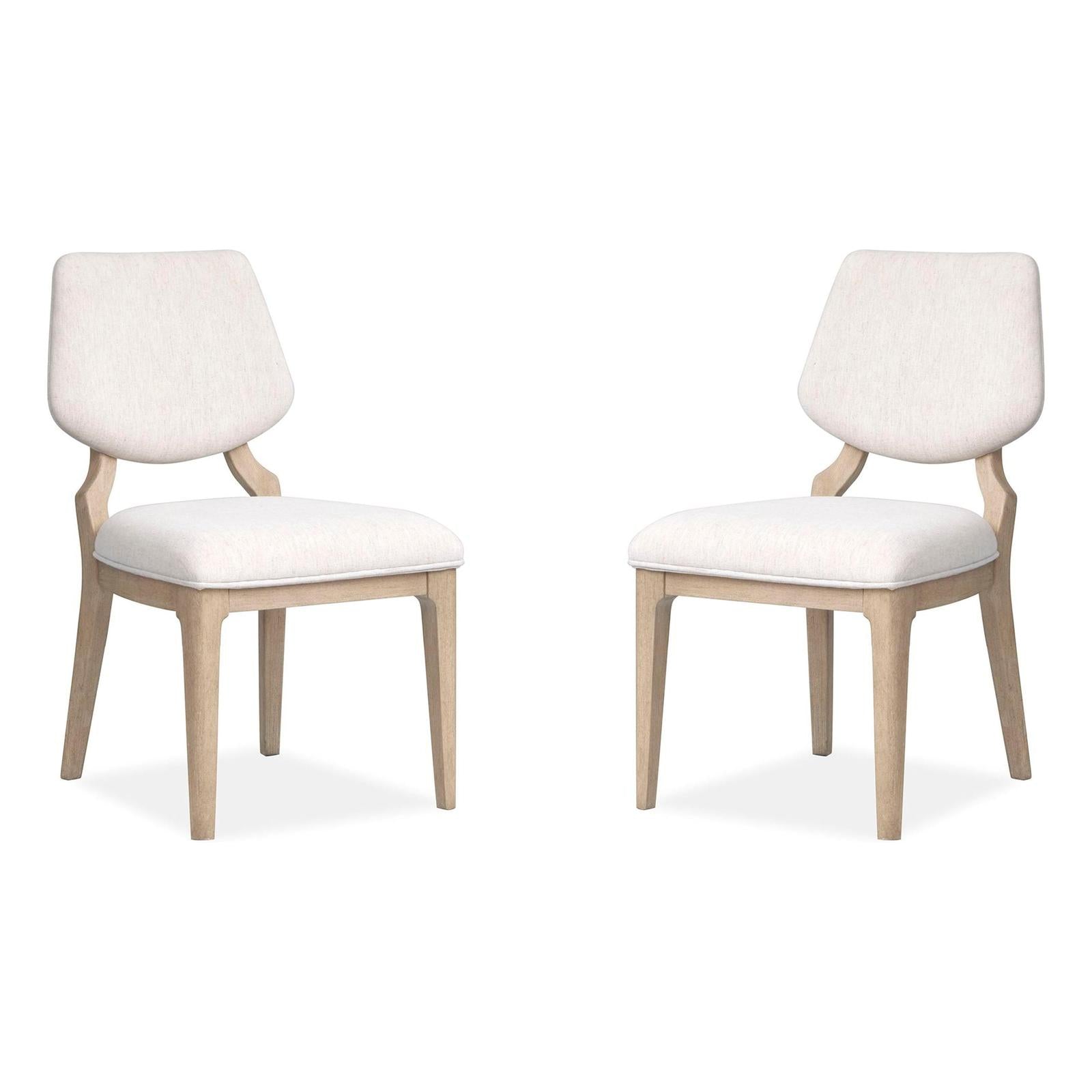 Salt Life Home Sunset Cove Sanibel Brown Upholstered Side Chair Two Pack II