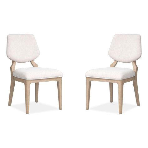 Salt Life Home Sunset Cove Sanibel Brown Upholstered Side Chair Two Pack II