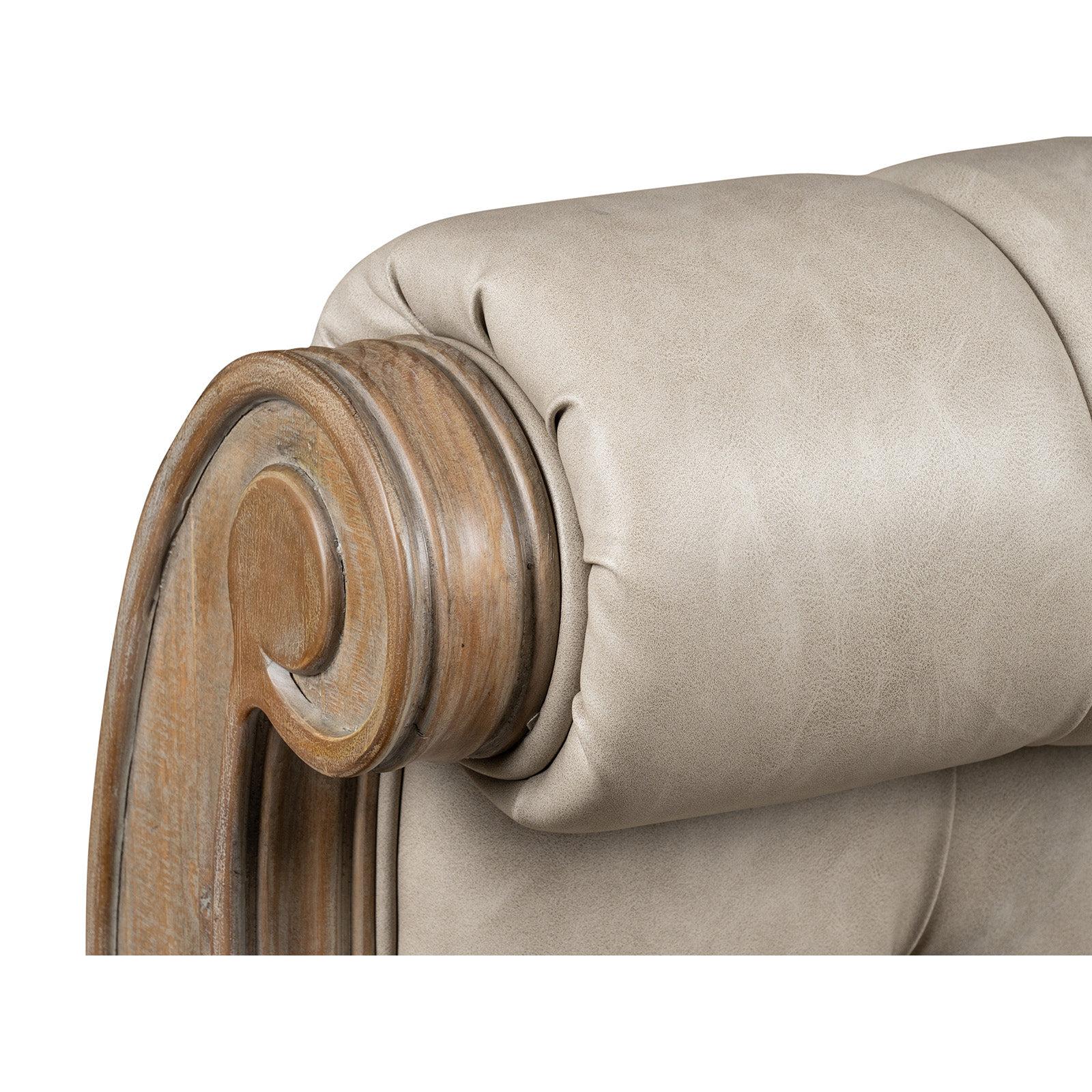 Magnussen Home Marisol Fawn Upholstered Sleigh Bed