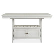 Magnussen Home Heron Cove Chalk White And Dovetail Grey Extendable Counter Height Dining Table