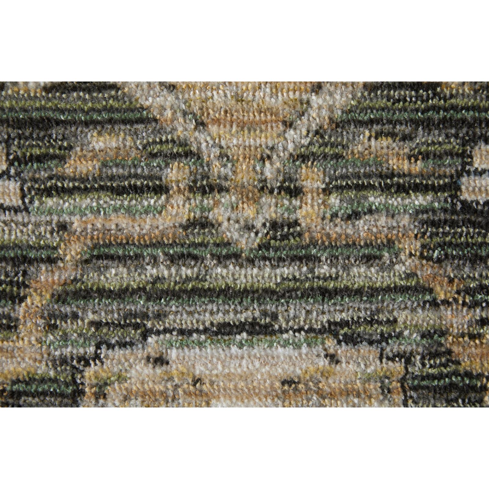 Feizy Augustine 39TVF Traditional Medallion, Tan/Green/Ivory, Rug