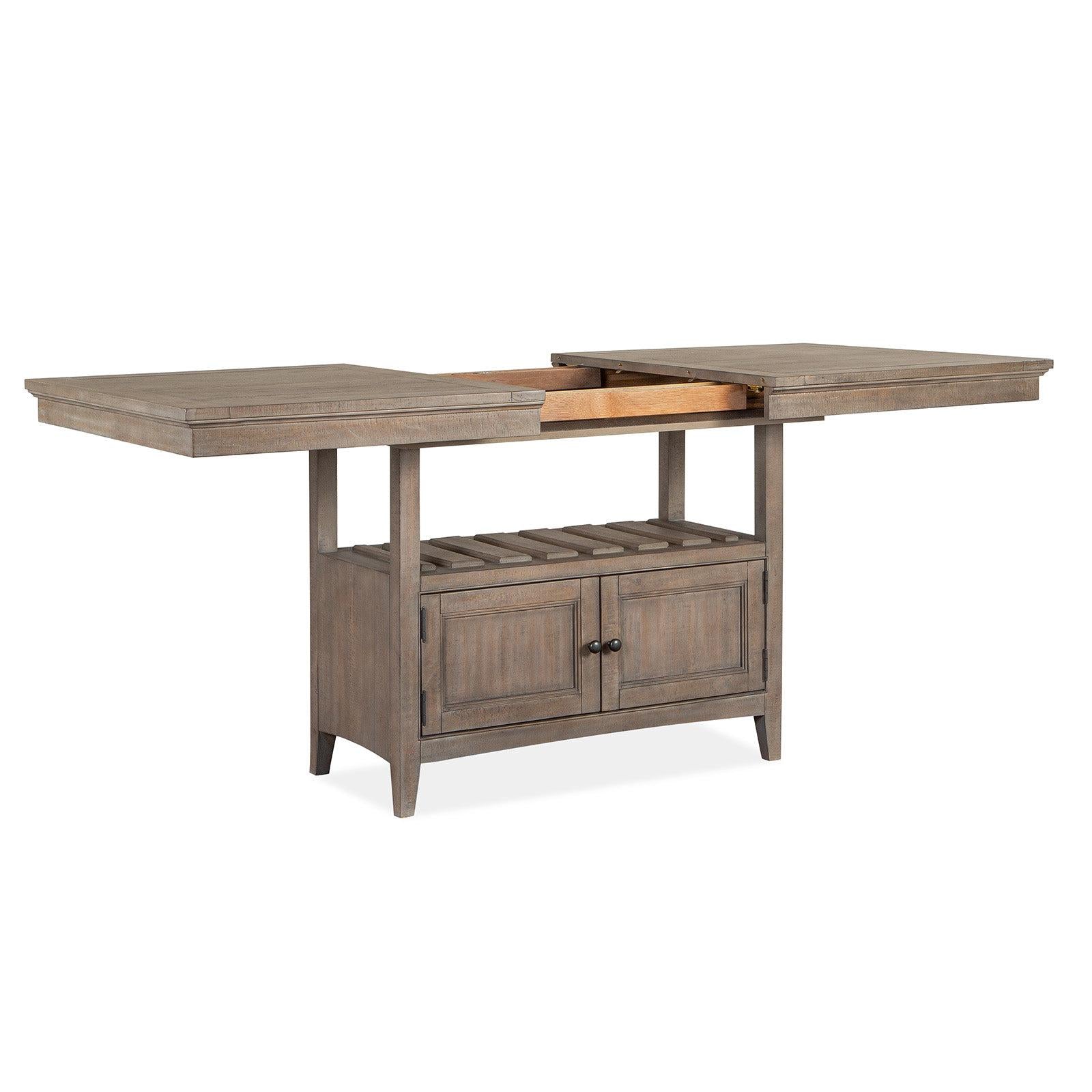 Magnussen Home Paxton Place Dovetail Grey Extendable Counter Height Dining Table