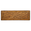 Magnussen Home Chesterfield Farmhouse Timber Rectangular Sofa Table