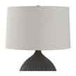 Uttermost Levee Satin Black Table Lamp
