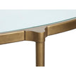 Magnussen Home Cassidy Aged Brass & Volakas Classic Round End Table
