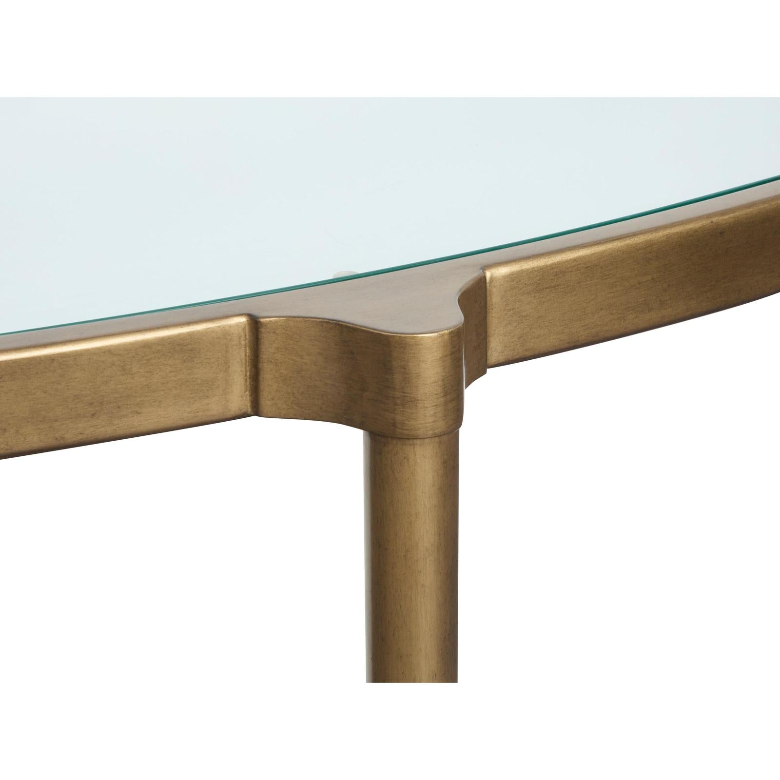 Magnussen Home Cassidy Aged Brass & Volakas Classic Round End Table
