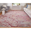 Feizy Pryor 39NEF Modern Abstract in Pink/Gray/Taupe