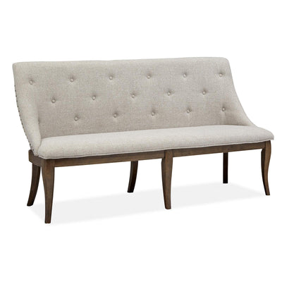 Magnussen Home Roxbury Manor Homestead Brown Upholstered Bench
