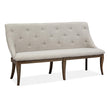 Magnussen Home Roxbury Manor Homestead Brown Upholstered Bench