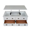 Magnussen Home Heron Cove Chalk White Lift Top Storage Cocktail Table With Casters
