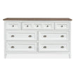Magnussen Home Heron Cove Chalk White & Dovetail Grey Drawer Dresser