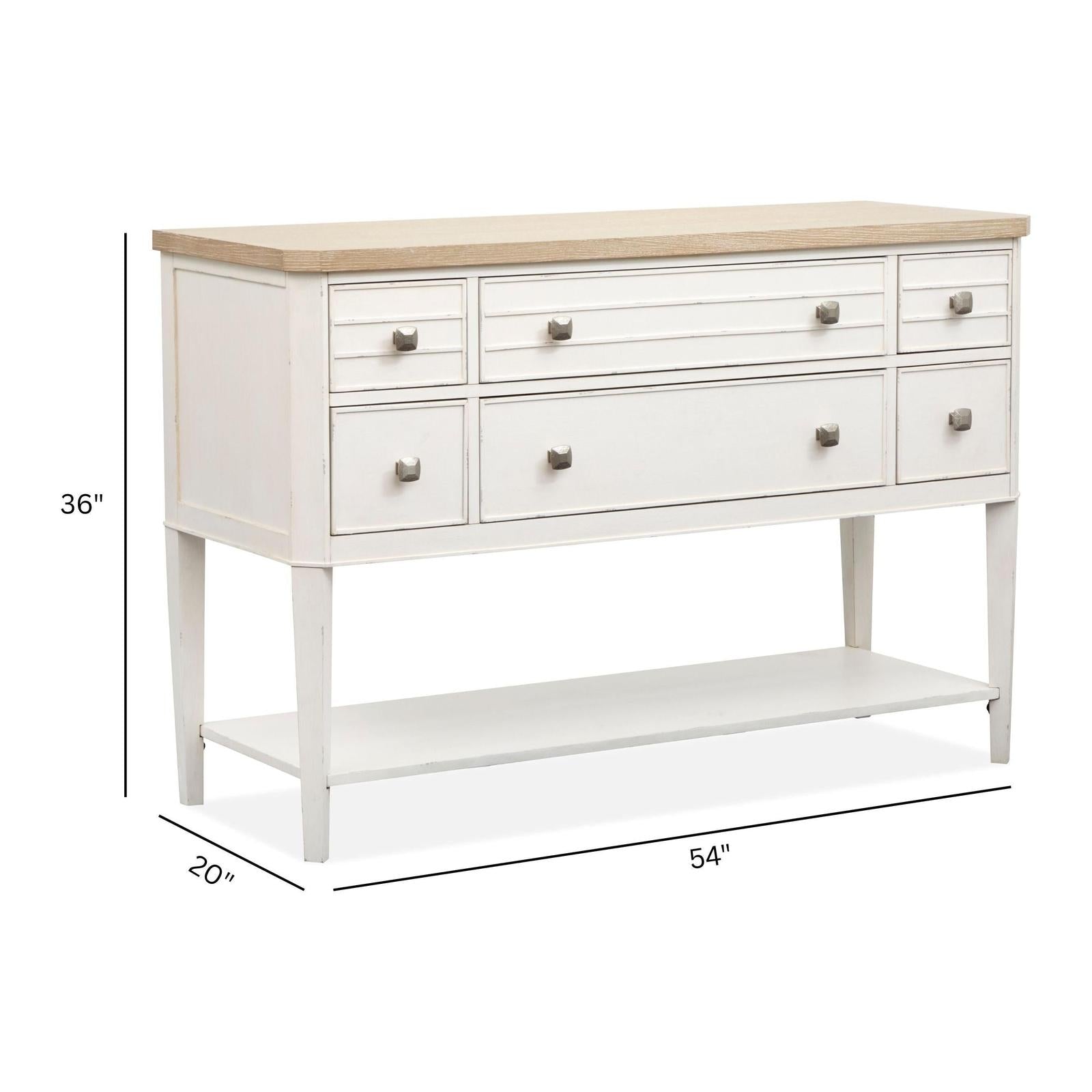 Salt Life Home Echo Isles Sea Pearl and Driftwood Sideboard