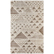 Feizy Anica 8A97F Modern Geometric, Ivory/Taupe/Gray, Rug