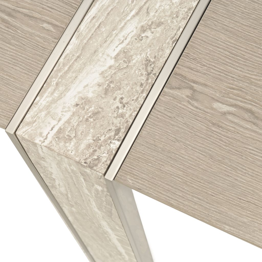 Michael Amini Lotus Bay Narrow Rectangular Dining Table - Sand