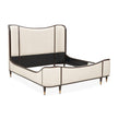 Michael Amini Camellia Field Queen Upholstered Bed - Warm Pecan