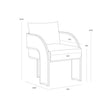 Sunpan Baz Dining Armchair