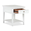 Magnussen Home Heron Cove Chalk White Rectangular End Table