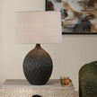 Uttermost Levee Satin Black Table Lamp