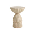Arteriors Nereo Chiseled Concrete Outdoor Accent Table