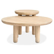 Salt Life Home Sunset Cove Sanibel Brown Nesting Cocktail Table with Casters Sale
