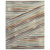 Feizy Eden 39QXF Modern Abstract Rug in Ivory/Brown/Blue