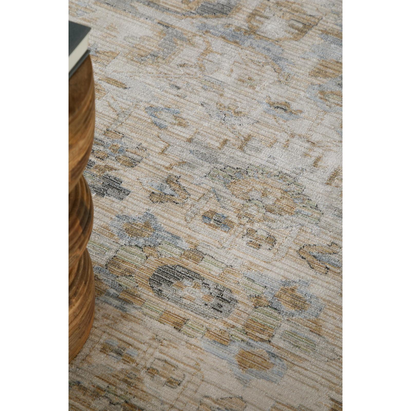 Feizy Augustine 39TYF Traditional Floral & Botanical, Ivory/Tan/Blue, Rug