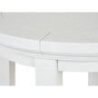 Magnussen Home Heron Cove Chalk White Round Accent End Table