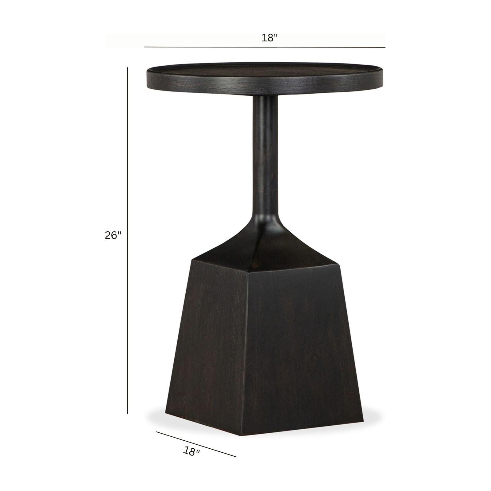 Magnussen Home Lindon Round Pedestal Accent End Table