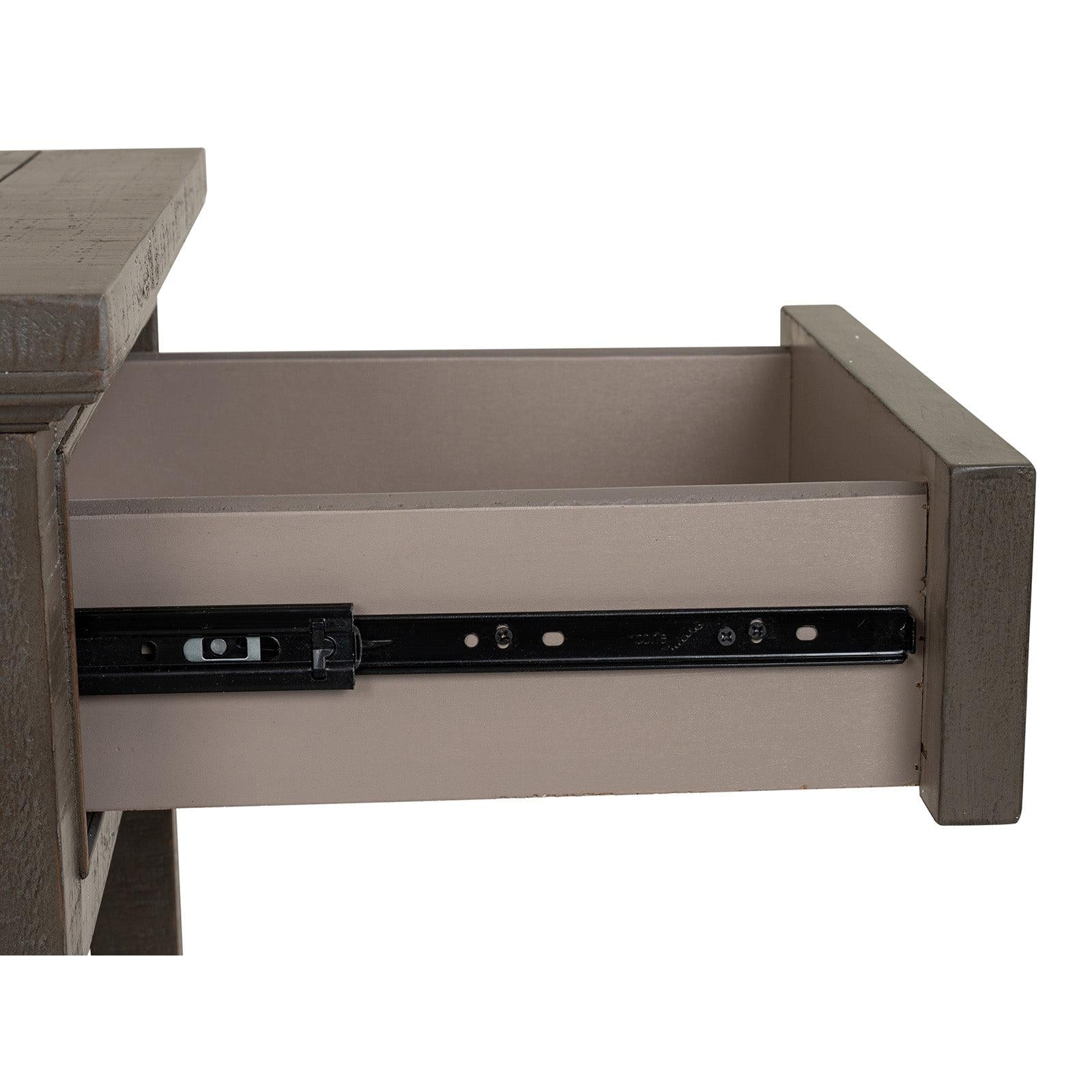 Magnussen Home Paxton Place Dovetail Grey Rectangular Sofa Table