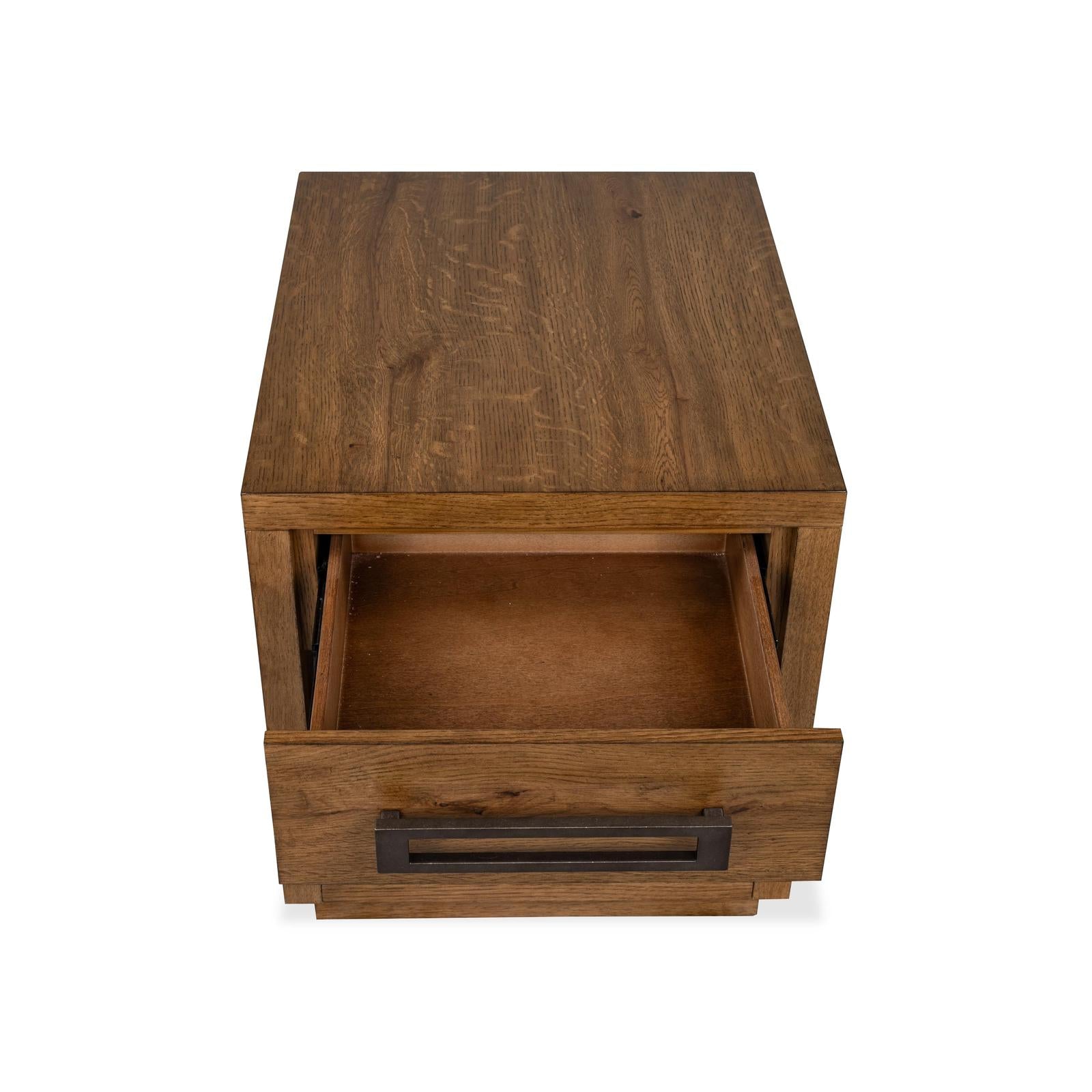 Magnussen Home Marcel Brown Drawer End Table