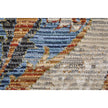 Feizy Melrose 39P2F Transitional Ikat Rug in Ivory/Red/Gray