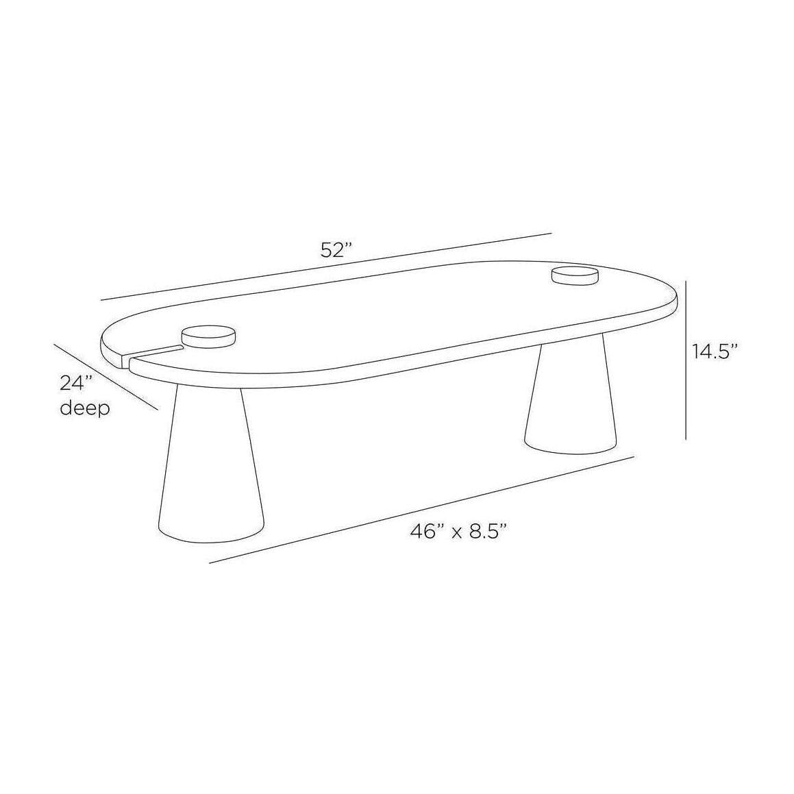 Arteriors Delaney Coffee Table