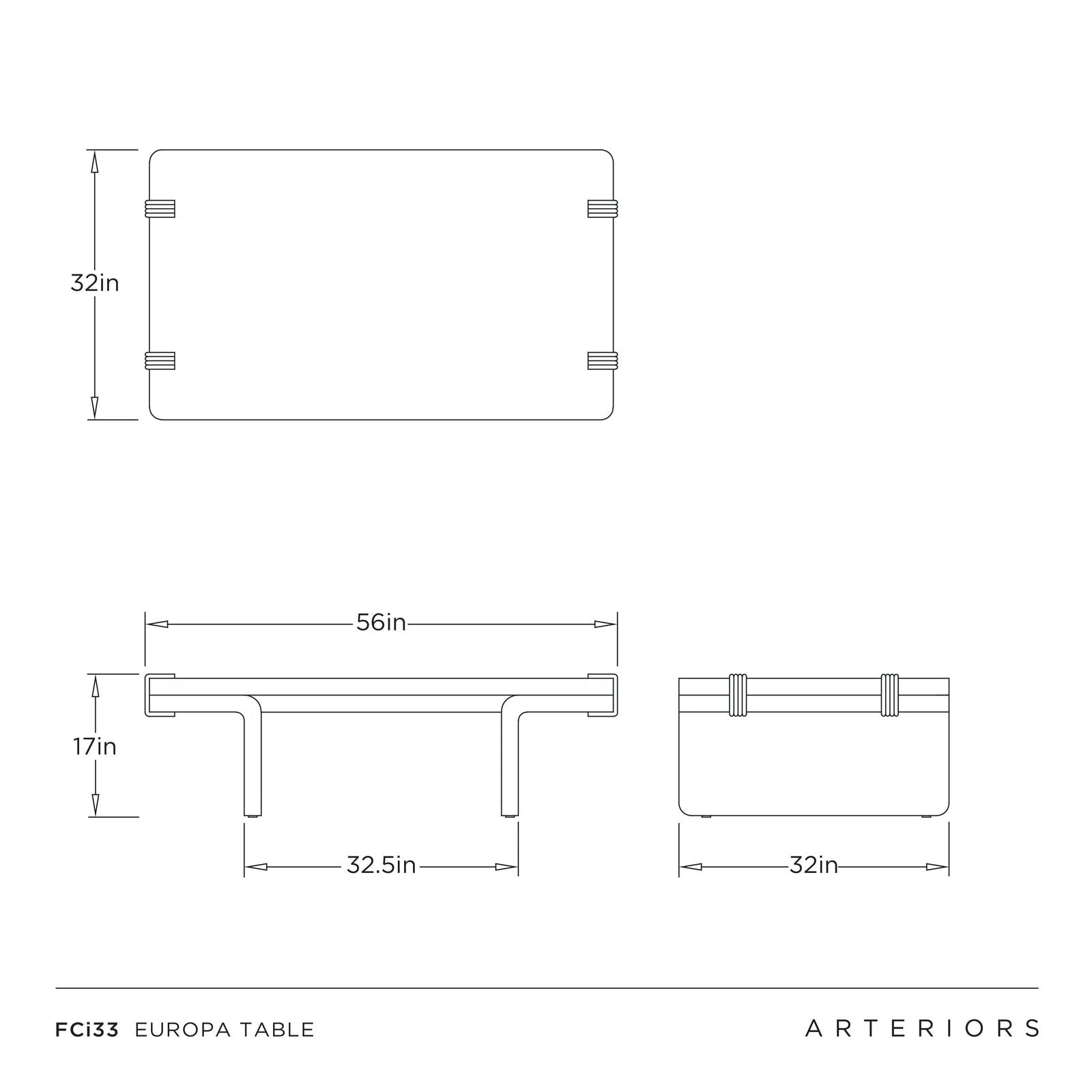 Arteriors Europa Coffee Table