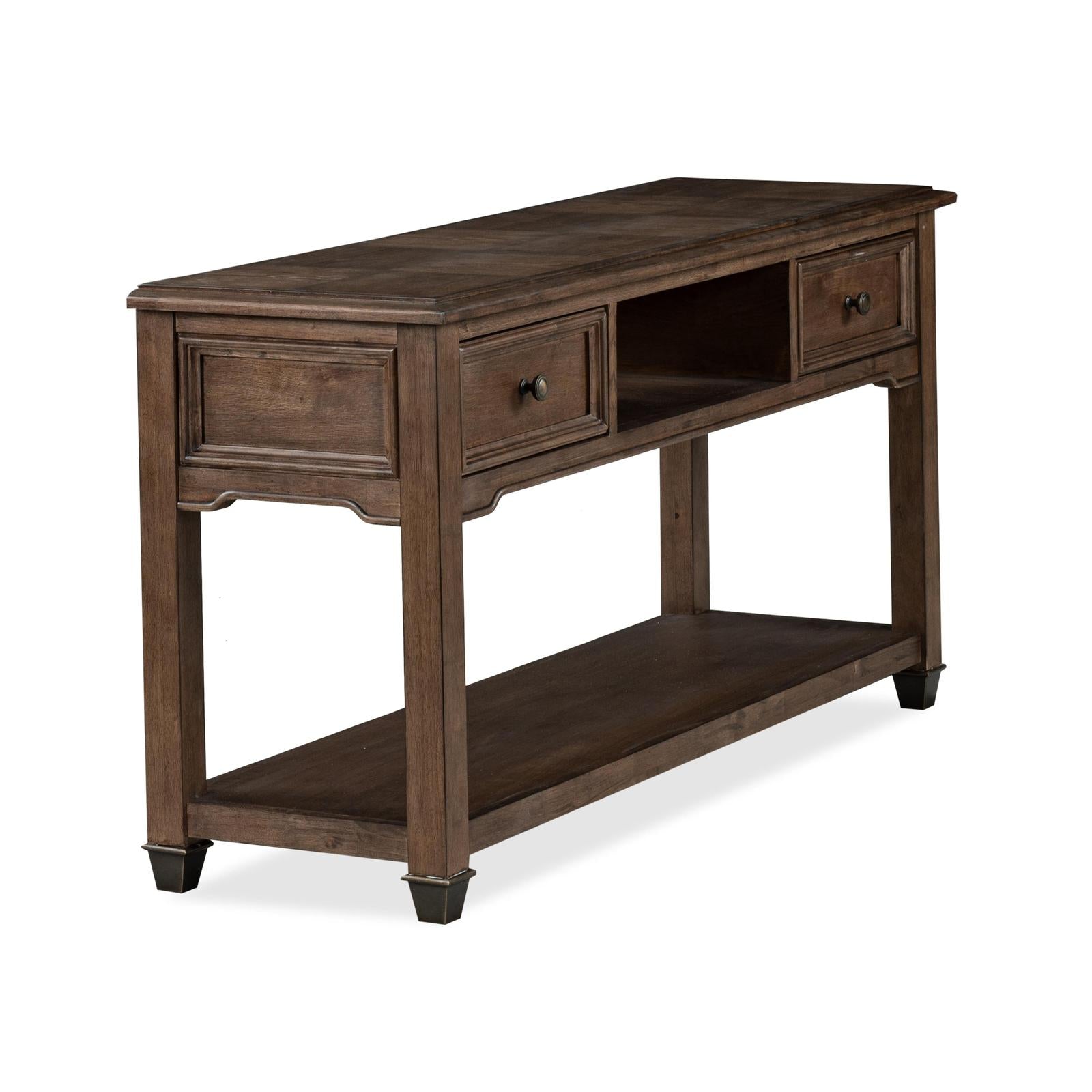 Magnussen Home Cormac Brown Rectangular Sofa Table