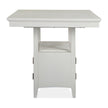 Magnussen Home Heron Cove Chalk White And Dovetail Grey Extendable Counter Height Dining Table