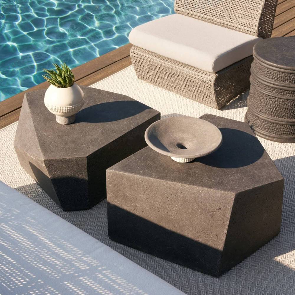 Arteriors Drover Outdoor Coffee Tables, Set of 2