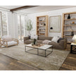 Feizy Aura 3739F Modern Abstract Rug in Ivory/Gray/Gold